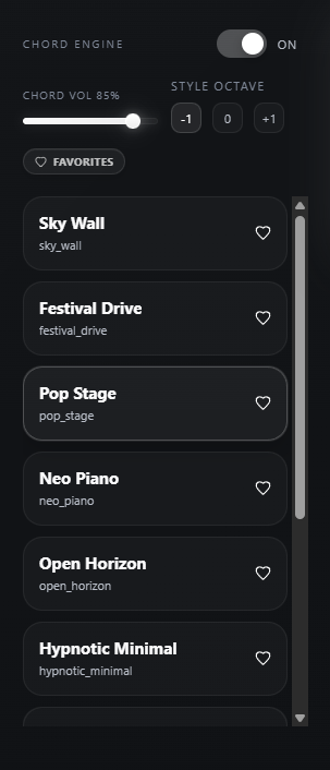 Chord Engine Styles