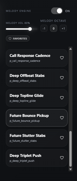 Melody Engine Arps